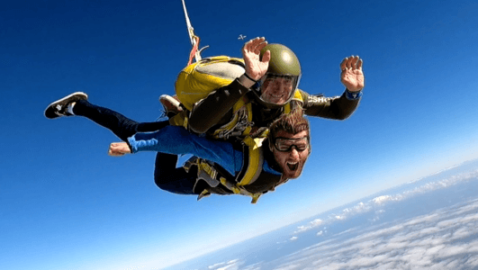 Saut en Parachute en tandem proche de Toulouse - vue 1