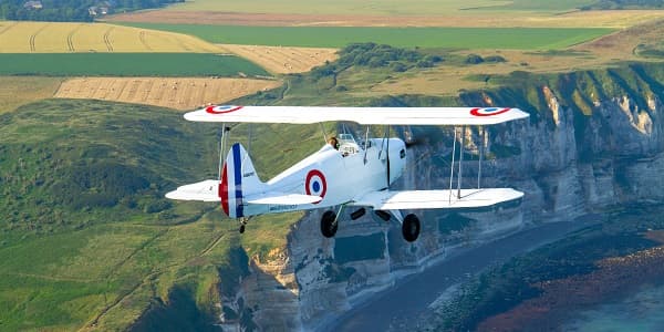 Vol en ULM biplan autour du Havre Vol en ULM biplan autour du Havre
