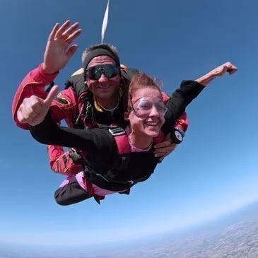 Saut en parachute tandem près de Narbonne - vue 2