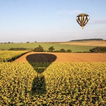 Vol en montgolfière au sud près d'Epinal - vue 1