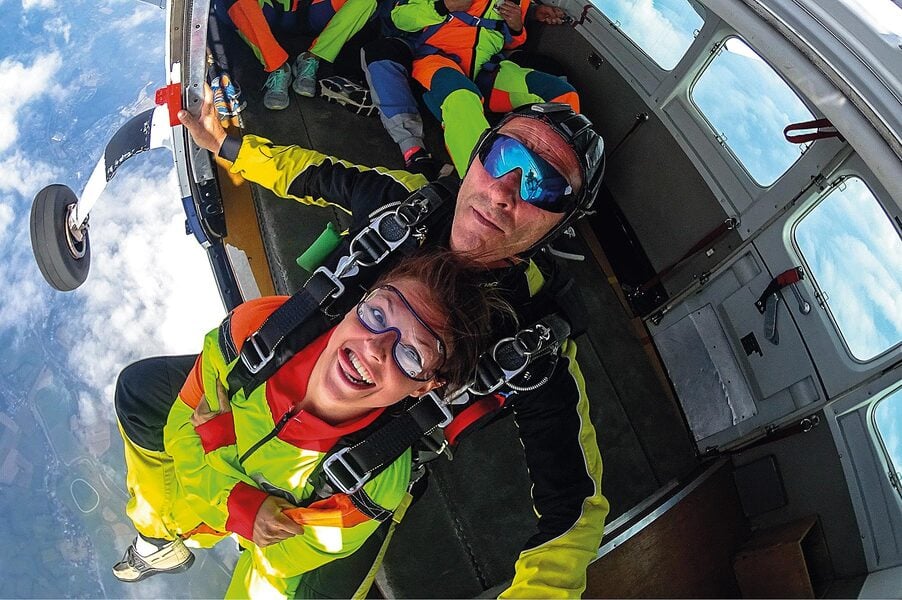 Saut en parachute tandem au Havre - vue 2
