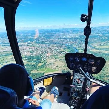 Vol en hélicoptère près de Toulouse - vue 1