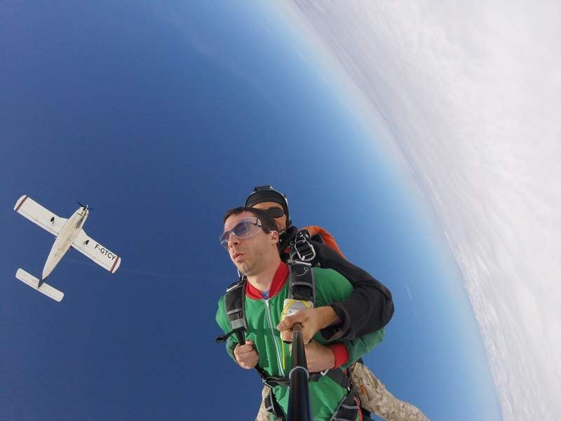 Saut en parachute tandem à Biarritz - vue 3