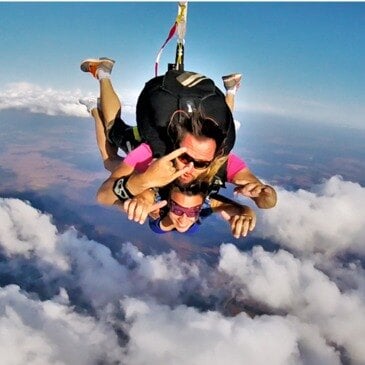 Saut en parachute tandem près de Troyes - vue 2