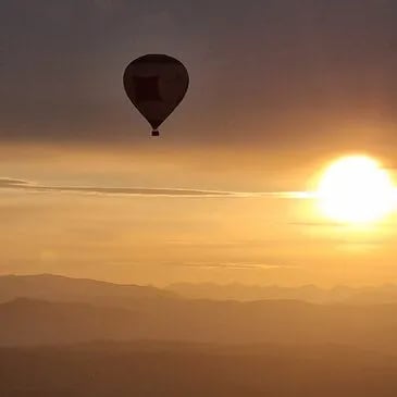 Vol en montgolfière au nord d'Aix en Provence - vue 1