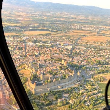 Baptême en hélicoptère au départ de Carcassonne - vue 3