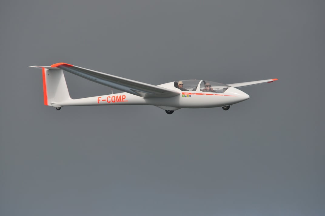 Vol d'initiation au pilotage de planeur au nord de Paris - vue 2