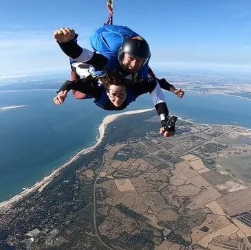 Saut en parachute à Soulac sur Mer en Gironde - vue 2