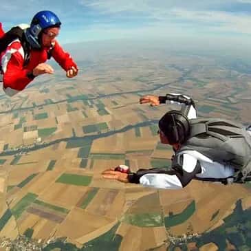 Saut d'initiation au parachutisme à Dieppe - vue 1