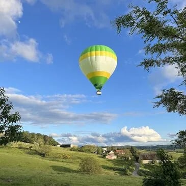 Baptême en montgolfière dans la vallée de la Saône - vue 1