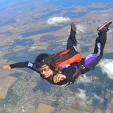 Saut d'initiation au parachutisme à Dieppe - vue 2