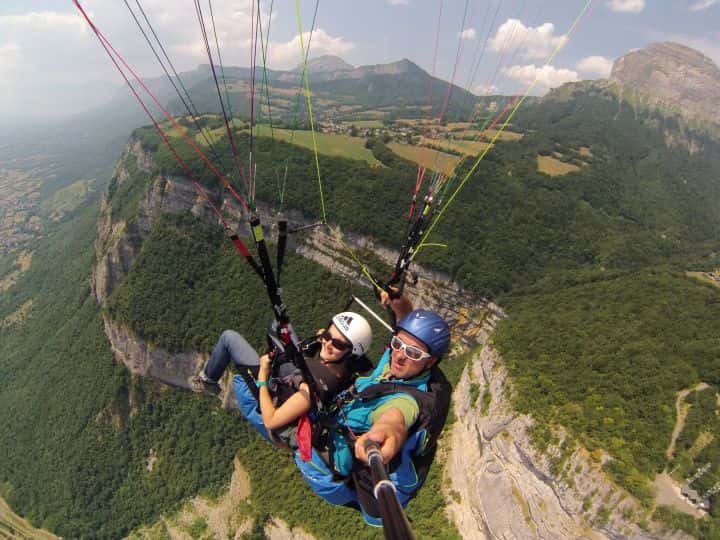 Baptême en parapente près de Grenoble - vue 1