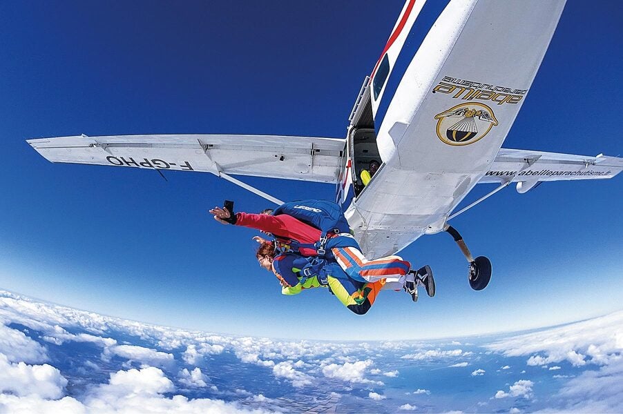 Saut en parachute tandem au Havre - vue 1