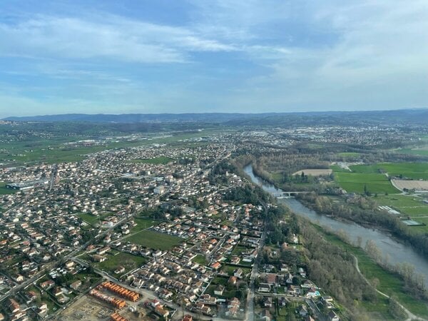 Baptême de l'air en avion prés de Saint Etienne - vue 2