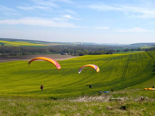 Séance découverte en parapente au sud de Paris - vue 1