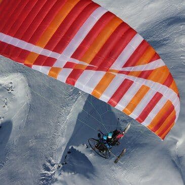 Vol en paramoteur à skis à Val Thorens - Vue sur le Mont-Blanc - vue 6