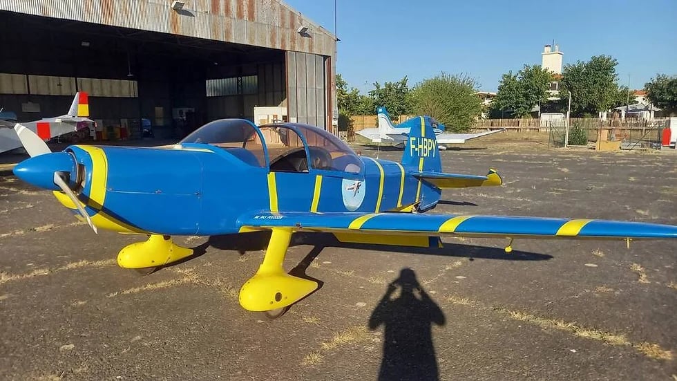 Baptême de voltige aérienne en avion prés de Rouen - vue 2