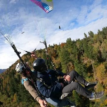 Baptême en parapente été-hiver près de Saint Lary Soulan - vue 6