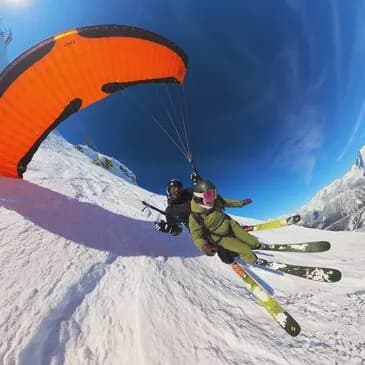 Baptême en speed flying à Valfréjus (Modane) - vue 4