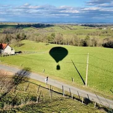 Baptême en montgolfière dans la vallée de la Saône - vue 2