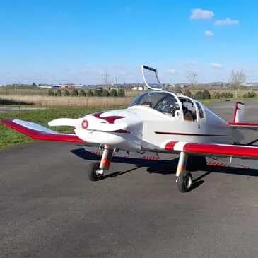 Vol en avion à Figeac dans le Lot - vue 2