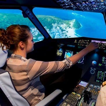 Simulateur d'avion de ligne à Aix en Provence près de Marseille - vue 4