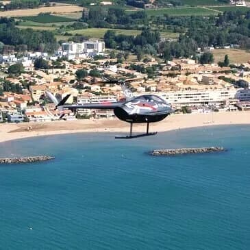 Baptême en hélicoptère autour d'Agde dans l’Hérault - vue 2