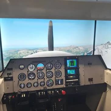 Simulateur de vol à Lyon sur Cessna 172 - vue 2