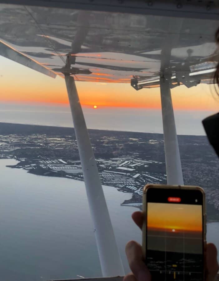 Vol en ULM au coucher de soleil à la Rochelle - vue 2
