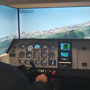 Simulateur de vol à Lyon sur Cessna 172 - vue 3