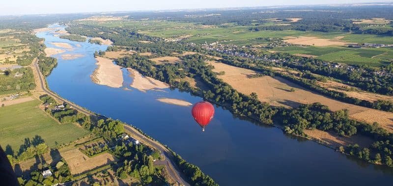 Vol en montgolfière à Saumur - survol des Châteaux de la Loire - vue 4