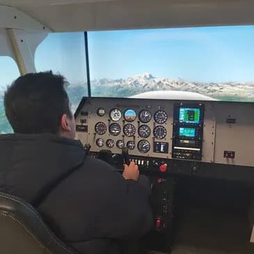Simulateur de vol à Lyon sur Cessna 172 - vue 4
