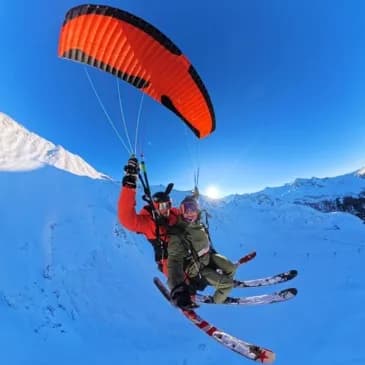 Baptême en speed flying à Valfréjus (Modane) - vue 2