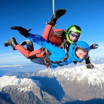 Saut en parachute à l'Alpe d'Huez - Saut d'hélicoptère - vue 3