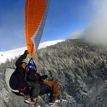 Vol en parapente à Skis à Pra-Loup - vue 2