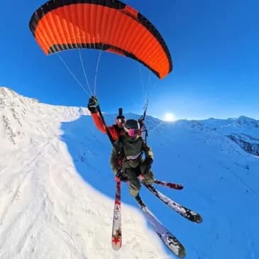 Baptême en speed flying à Valfréjus (Modane) - vue 3