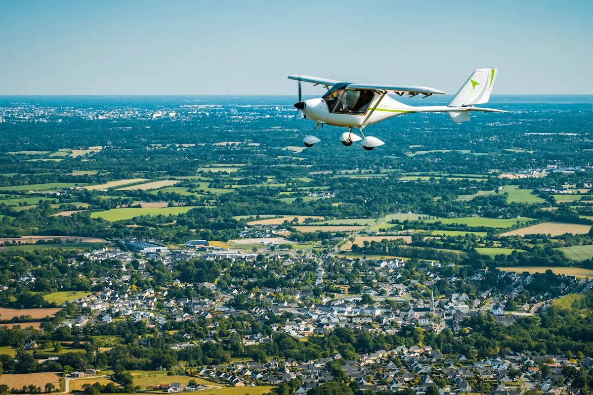 Vol d'initiation au pilotage d'ULM multiaxes prés de Nantes - vue 1