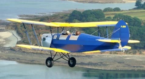 Baptême de l’air en biplan à Morlaix - vue 1