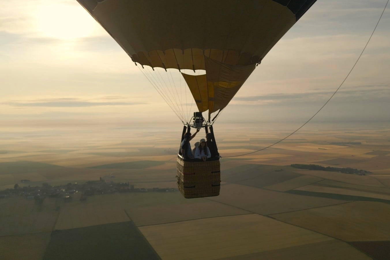 Vol en montgolfière au sud de Paris - vue 1