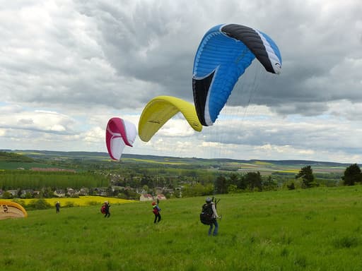 Séance découverte en parapente au sud de Paris - vue 2