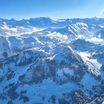 Baptême en hélicoptère autour d’Annecy - Survol Lac et Mont Blanc - vue 3