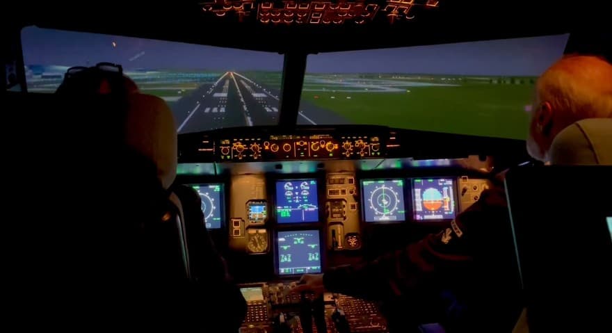 Simulateur de vol Boeing/Airbus sur vérins + visite du centre à Roissy - vue 2
