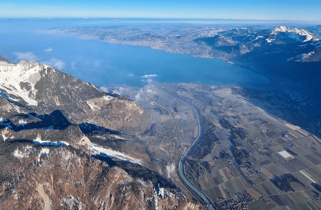 Vol en montgolfière entre la Lac Léman et le mont Blanc - vue 3
