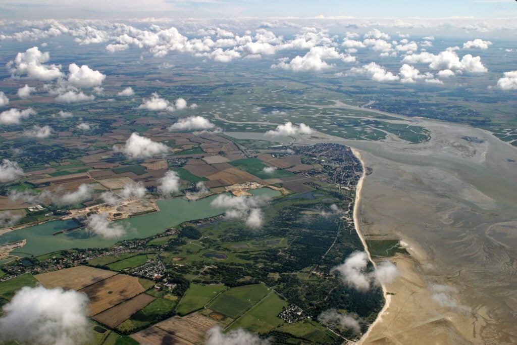 Vol en avion au dessus de la baie de Somme - vue 1