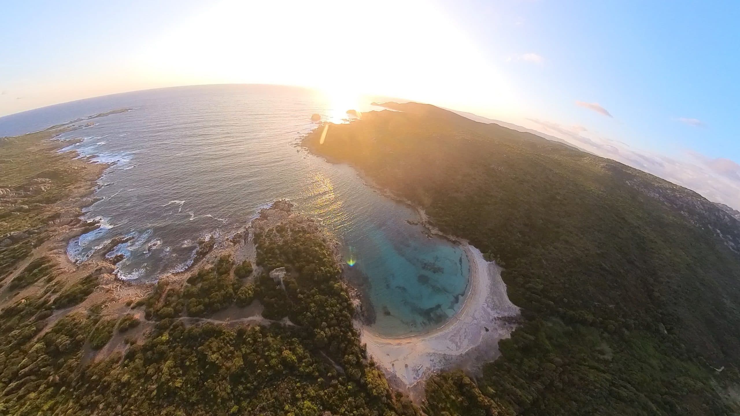 Baptême en ULM autogire autour de Propriano en Corse - vue 3