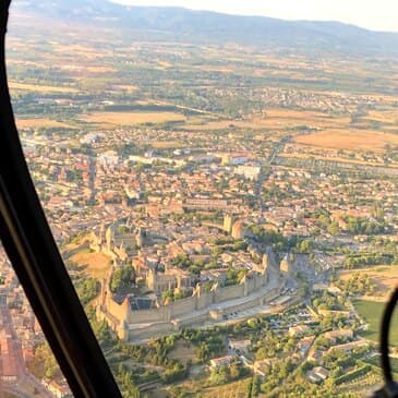 Baptême en hélicoptère au départ de Carcassonne - vue 3