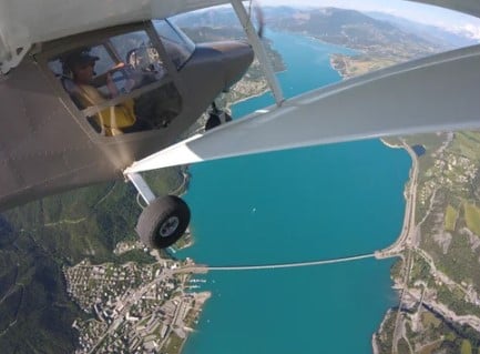 Vol en ULM au départ de Barcelonnette dans les hautes alpes - vue 1