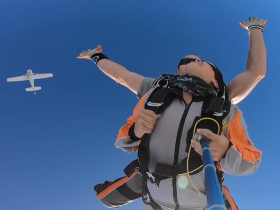 Saut en parachute près d'Agen - vue 1