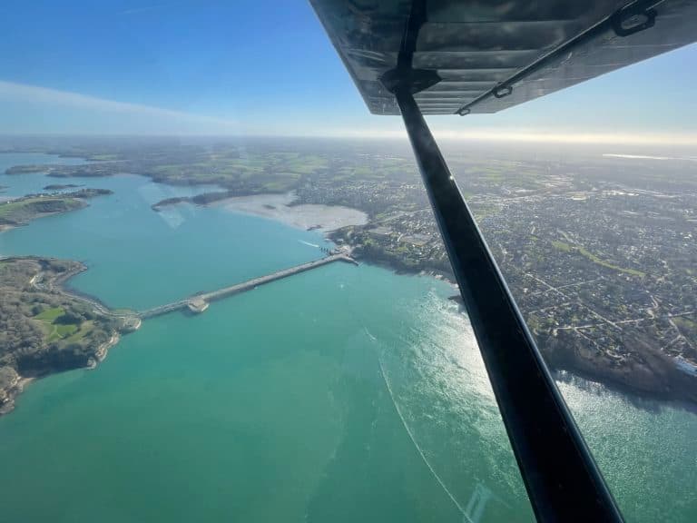 Survol en ULM de la cote d'émeraude et de la vallée de la Rance - vue 2