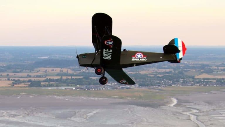 Vol en ULM biplan de la cote d'émeraude au mont st Michel - vue 4